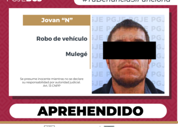 Atrapan a robacarros en Santa Rosalía