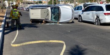 Carambola y volcadura