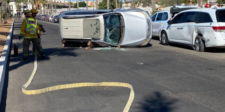 Carambola y volcadura