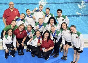 ¡Rutina Perfecta! Equipo de Natación Artística Medalla de Plata en Copa del Mundo de España