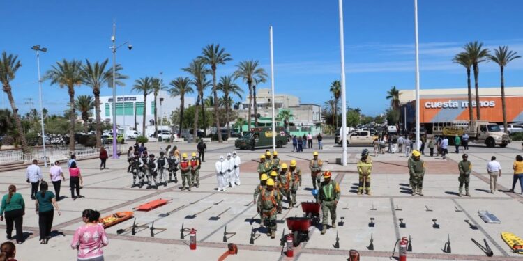 Más de 114 mil personas participan en BCS en el Primer Simulacro Nacional 2026