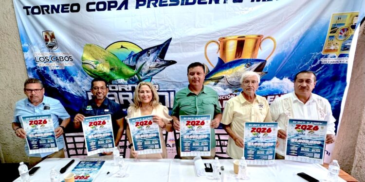 Anuncian octava edición de la Copa Presidente Marlini 2026 en Cabo San Lucas